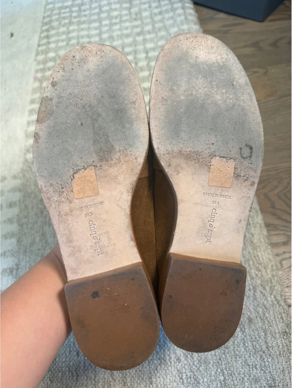 Cinq à Sept Brown Suede  Amour Women's Loafers